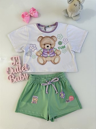 Conjunto Blusa e Shorts Kukiê