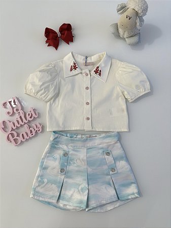 Conjunto Blusa e Shorts Bambollina