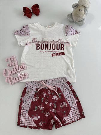 Conjunto Blusa e Shorts Petit Cherie