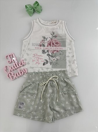 Conjunto Blusa e Shorts Petit Cherie