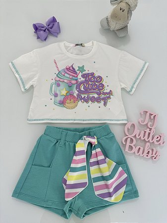 Conjunto Blusa e Shorts Kukiê