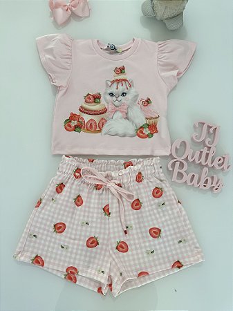 Conjunto Blusa e Shorts Kukiê