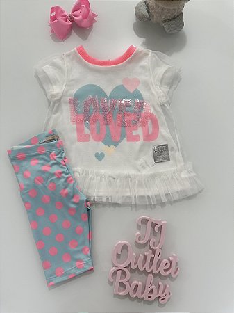 Conjunto Blusa e Shorts Petit Cherie