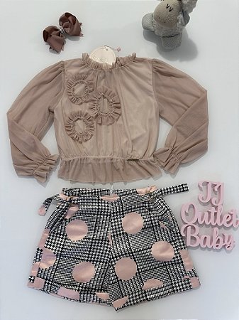 Conjunto Blusa e Shorts Bambollina