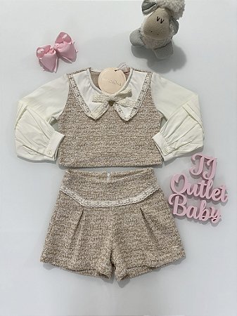 Conjunto Blusa e Shorts Bambollina