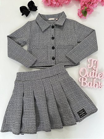 Conjunto Casaco e Saia Bambollina