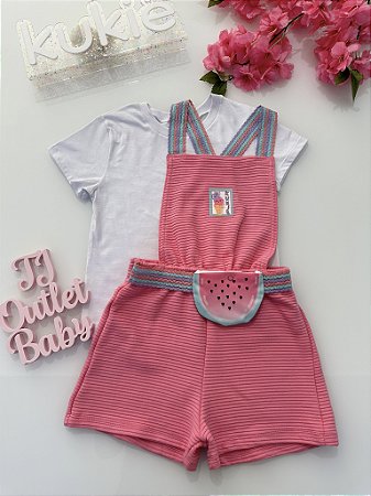 Conjunto Jardineira com Blusa Kukiê