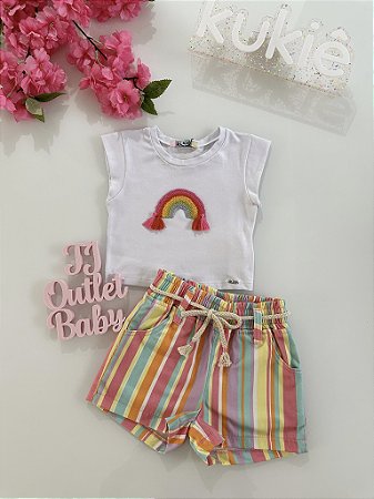 Conjunto Blusa e Shorts Kukiê