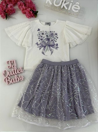 Conjunto Blusa e Saia Kukiê