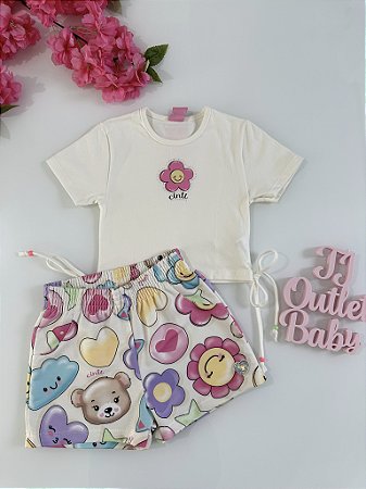 Conjunto Blusa e Shorts Cíntí