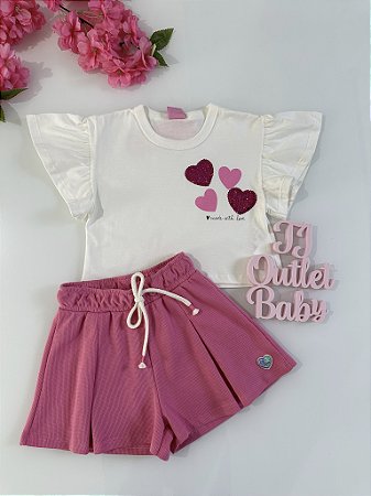 Conjunto Blusa e Shorts Cíntí