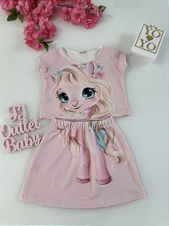 Conjunto Blusa e Saia YOYO
