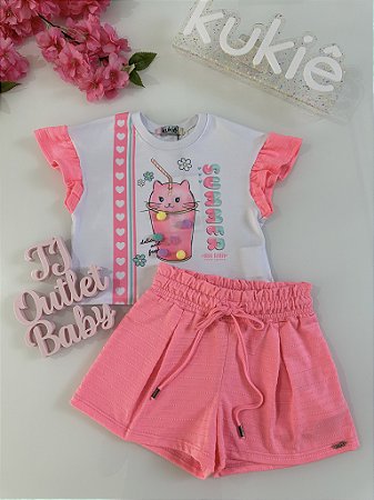 Conjunto Blusa e Shorts Kukiê