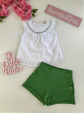Conjunto Blusa e Shorts Bambollina