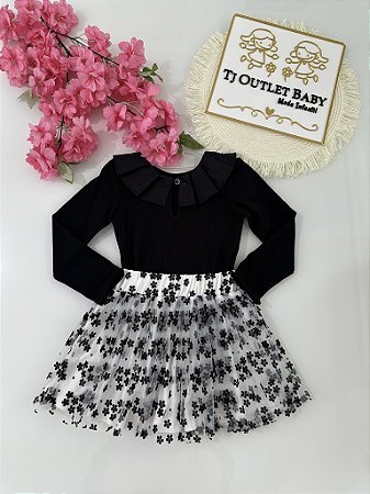 Conjunto Body e Saia Bambollina