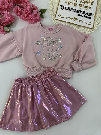 Conjunto Blusa e Saia Cínti