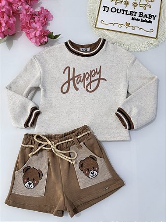 Conjunto Blusa e Shorts Kukiê