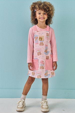 Conjunto Jardineira e Blusa Kukiê