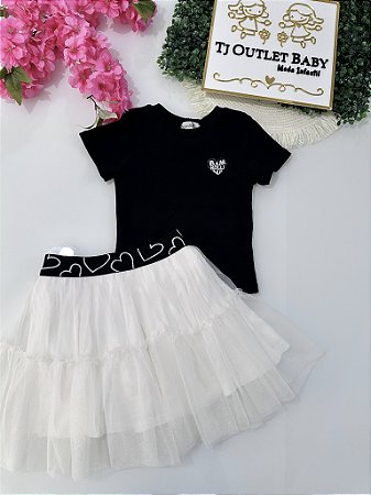Conjunto Blusa e Saia Bambollina