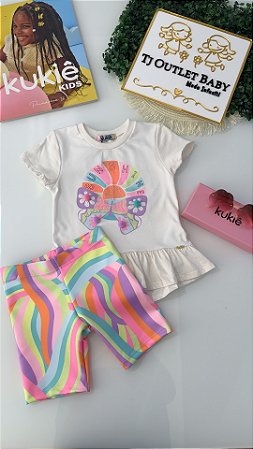 Conjunto Blusa e Shorts Kukiê