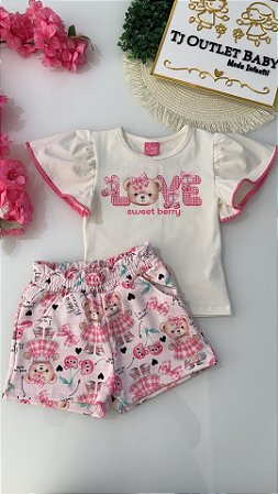 Conjunto Blusa e Shorts Cinti