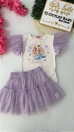 Conjunto Blusa e Saia Cínti