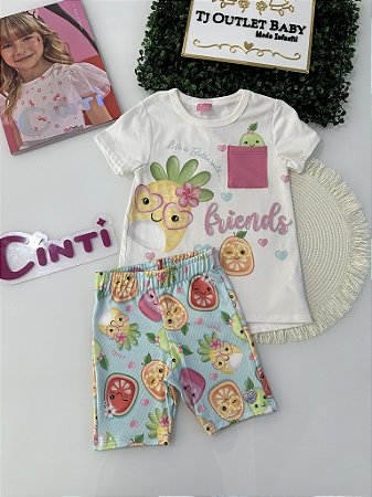 Conjunto Blusa e Shorts Cinti