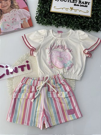 Conjunto Blusa e Shorts Cinti