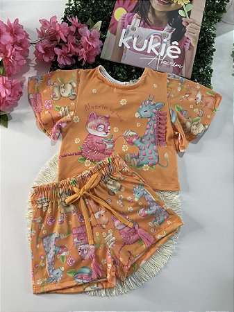 Conjunto Blusa e Shorts Kukiê