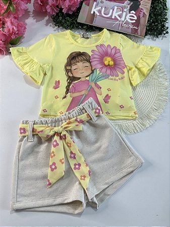 Conjunto Blusa e Shorts Kukiê