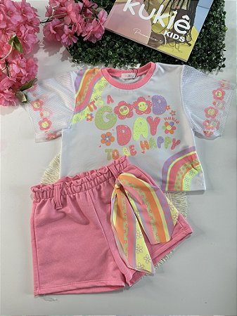 Conjunto Blusa e Shorts Kukiê
