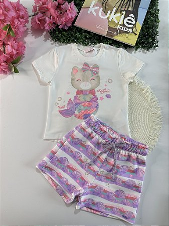 Conjunto Blusa e Shorts Kukiê