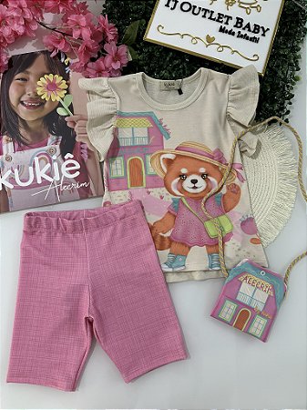 Conjunto Blusa e Shorts Kukiê