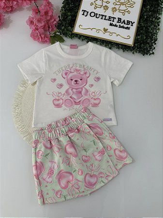 Conjunto Blusa e Shorts Saia Cinti