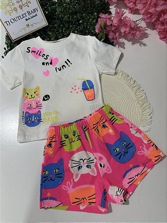 Conjunto Blusa e Shorts Bimbi