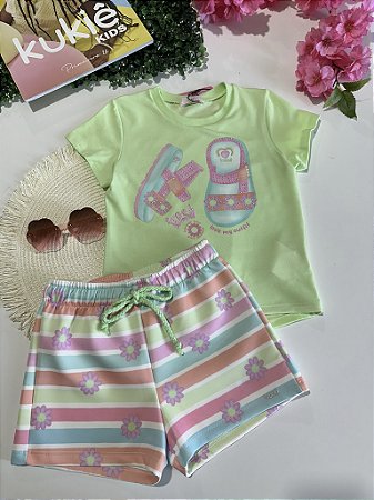Conjunto Blusa e Shorts Kukiê