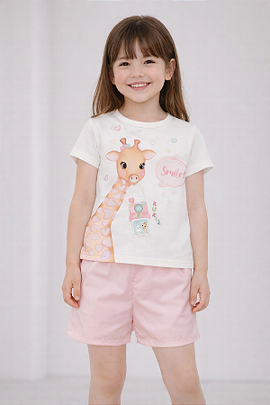 Conjunto Blusa e Shorts Kukiê