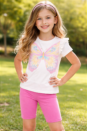 Conjunto Blusa e Shorts Kukiê