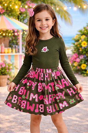 Conjunto Infantil Blusa e Saia Bimbi