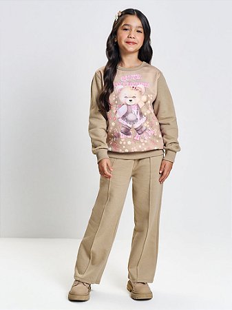 Conjunto Blusa e Calça Cinti Moletom Flanelado