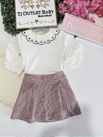 Conjunto Blusa e Saia Bambollina