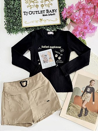 Conjunto Blusa e Shorts Kukiê