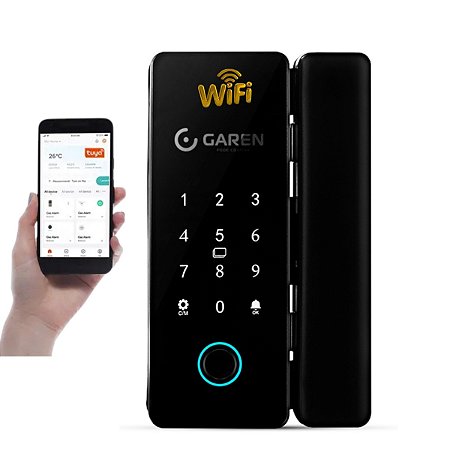FECHADURA DIGITAL SMART PARA PORTAS DE VIDRO