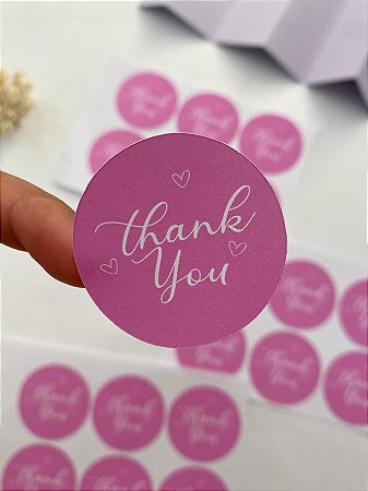 Adesivo thank you  4x4cm
