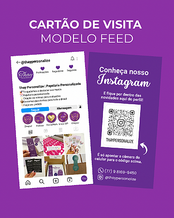 Cartão de visita feed
