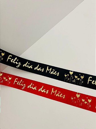 Fita de cetim personalizada - Dia das Mães