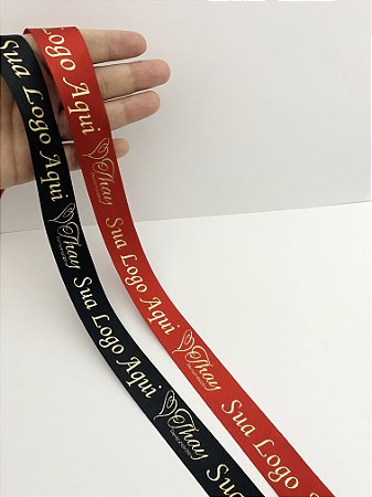 Fita de cetim personalizada - Leia a descrição.