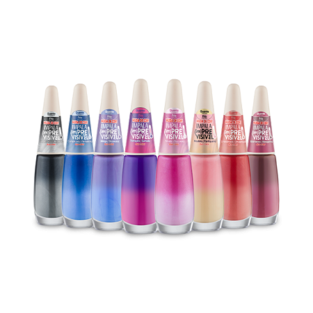 Kit Esmalte Impala Colecao (Im)Previsivel Duo Color 8 Uni