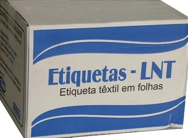 Caixa Etiquetas de Composição em branco LNT 1-2-3-4