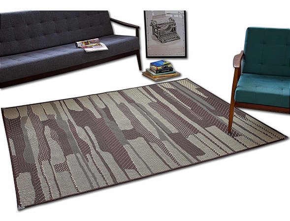 Tapete Sisal Sala Quarto Escritório Marrom Tabaco S-554 Antiderrapante